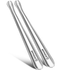 Shoe Horn Long 42cm Shoehorn Long Metal, Long School Horn Stainless Steel S...