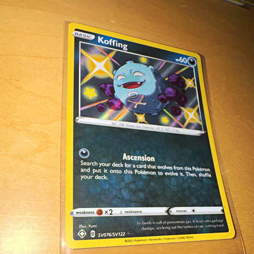 The Pokémon Company Pokemon TCG Koffing SV076/SV122 Shiny Vault Holo Rare