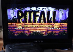 2 SEGA MEGA DRIVE MEGA-CD DEMO GAMES PITFALL, BC RACERS TESTED WORKING PAL SECAM
