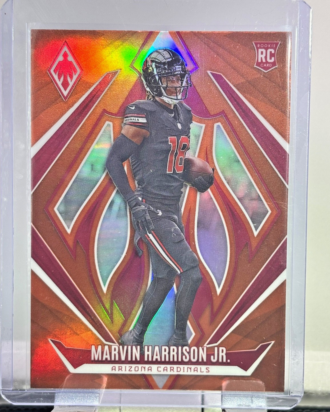 2024 Panini Phoenix Marvin Harrison Jr. RC Orange Fade Parallel #226