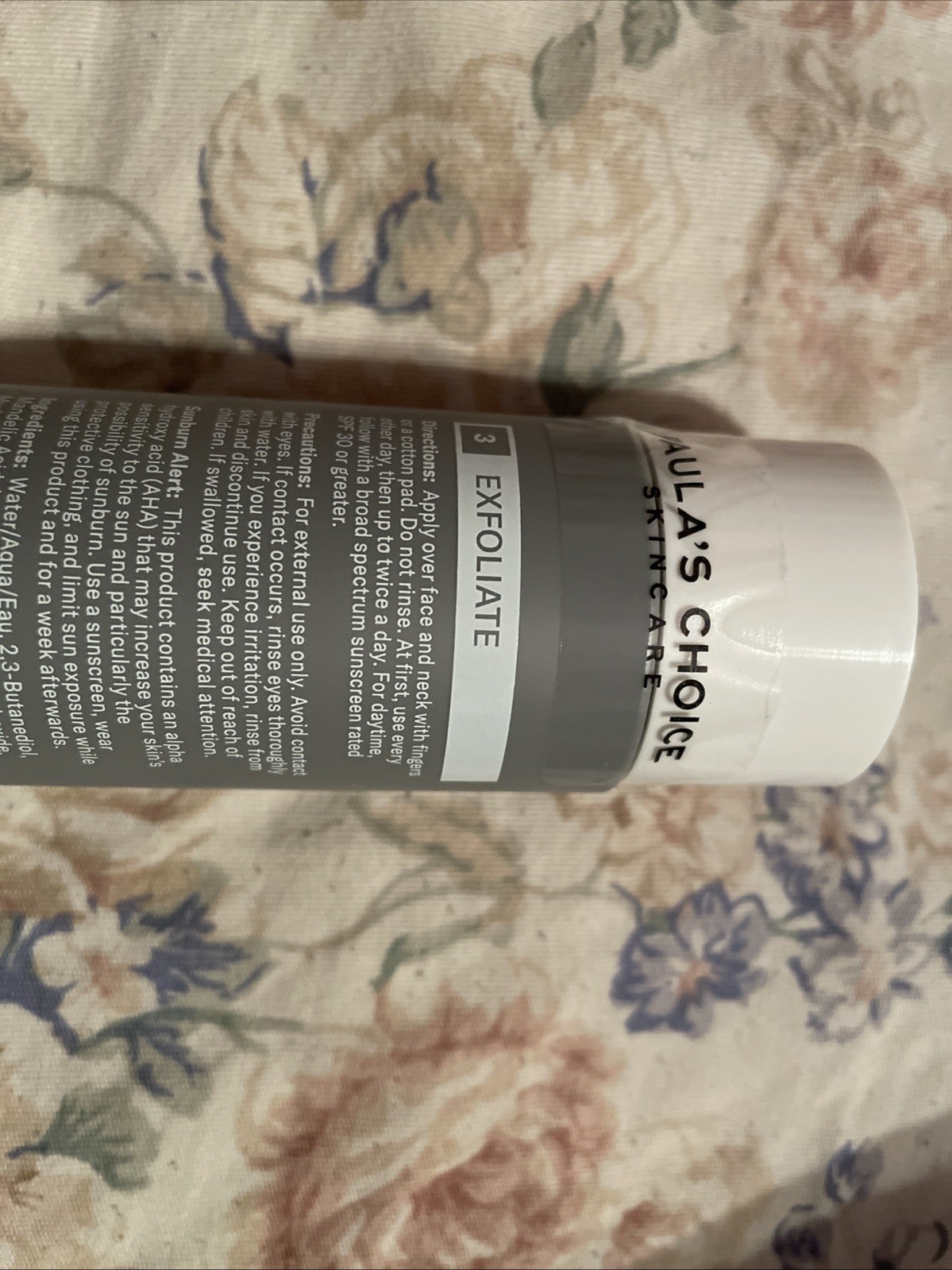 PAULA'S CHOICE 6% MANDELIC ACID + 2% LACTIC ACID LIQUID EXFOLIANT 3 OZ SEALED