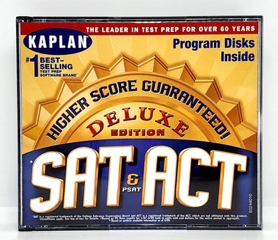 HIGHER SCORE GUARANTEED ! SAT, ACT & PSAT DELUXE EDITION 4CD-ROM (1999) KAPLAN