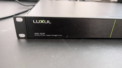 Luxul AMS-2624P AV-Series 26-port/24 PoE+ Gigabit Managed Switch