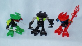 2002 Lego Bionicle BOHROK VA (8550-8555) set of 6 with Krana - Weapons - Poster