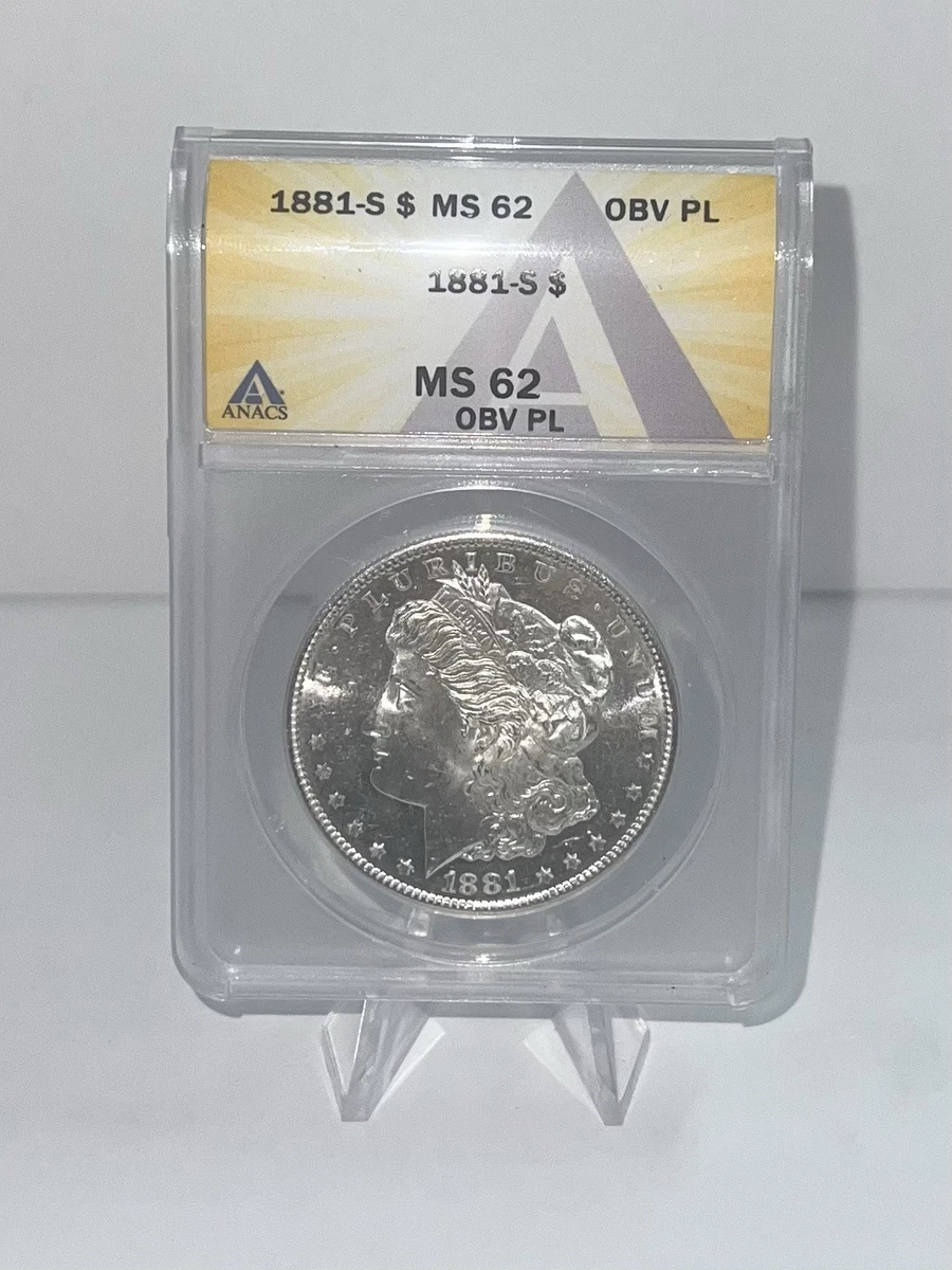 アメリカ　銀貨 1881-S　モルガン　シルバーダラー PCGS MS　62 MS 62 Graded 1881 Year Morgan US Dollars (1878-1921) for sale | eBay