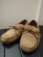 Sperry Men's Suede Moccasins Beige 26cm Pre-Owned No Box