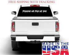 Forgive Me For My Sins Windshield Decal Sticker Christian Jesus Diesel Car Truck