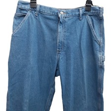 Carhartt Original Dungaree Fit carpenter blue jeans Pants mens 38 x 30 Cotton