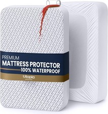 Waterproof Mattress Protector Full Size, Premium 3D Air Soft Fabric Mattress