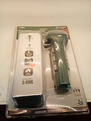 Prime Countdown Timer Touch Sensor Ground Stake 6 Outlet Dusk Outdoor #0736447