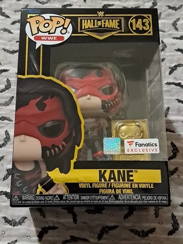 Funko POP! WWE HALL OF FAME KANE # 143 Fanatics Exclusive  PRISTINE W/protector