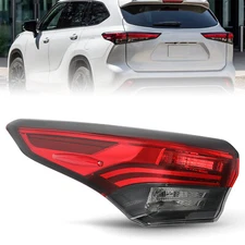 For 2020 2021 2022 Toyota Highlander Outer Lamp Taillight Left Side RED Lights