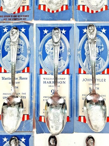 15 William Rogers Co. & International Silver, US presidents silver plated spoons - 第 4/12 張圖片