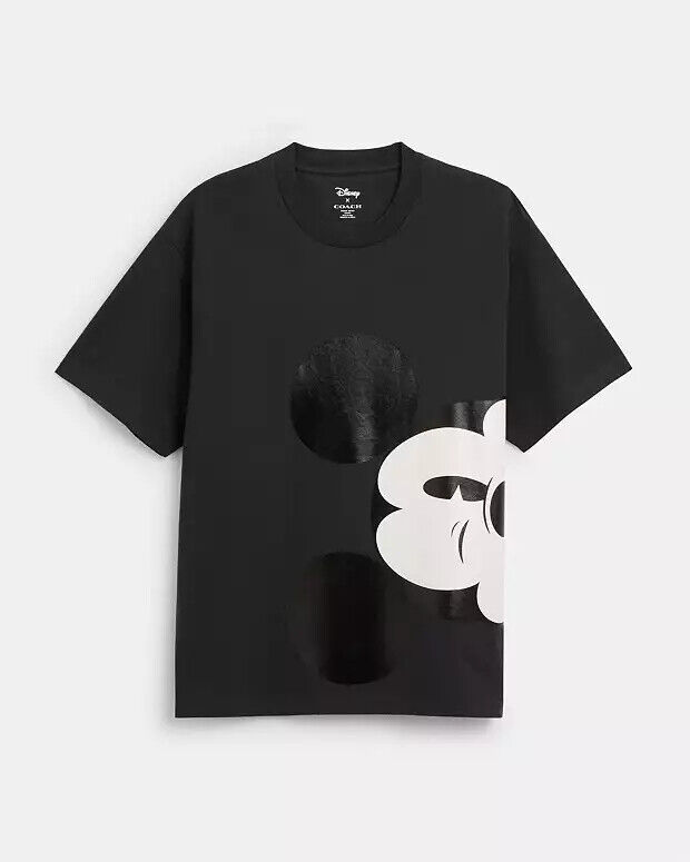 Coach X Disney CN321 Mickey Mouse Skater T Shirt white and Coach X Disney CN321 Mickey Mouse Skater T Shirt white and