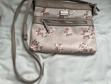 NINE WEST FAWN FLORAL CORALIA  SHOULDER PURSE HANDBAG ZIP