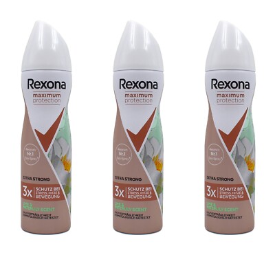 Rexona Maximum Protection Lime & Waterlily Scent Deo Spray AV , 3x150ml EA177828