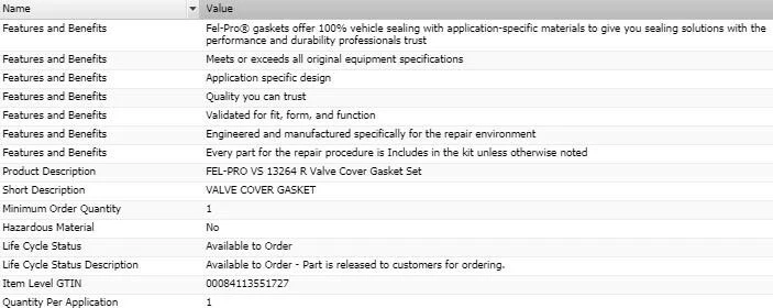 Nuevo juego de juntas de cubierta de válvula Fel-Pro para Ford F-250 V8-5,0 L 1977-1978 Foto 2 de 4