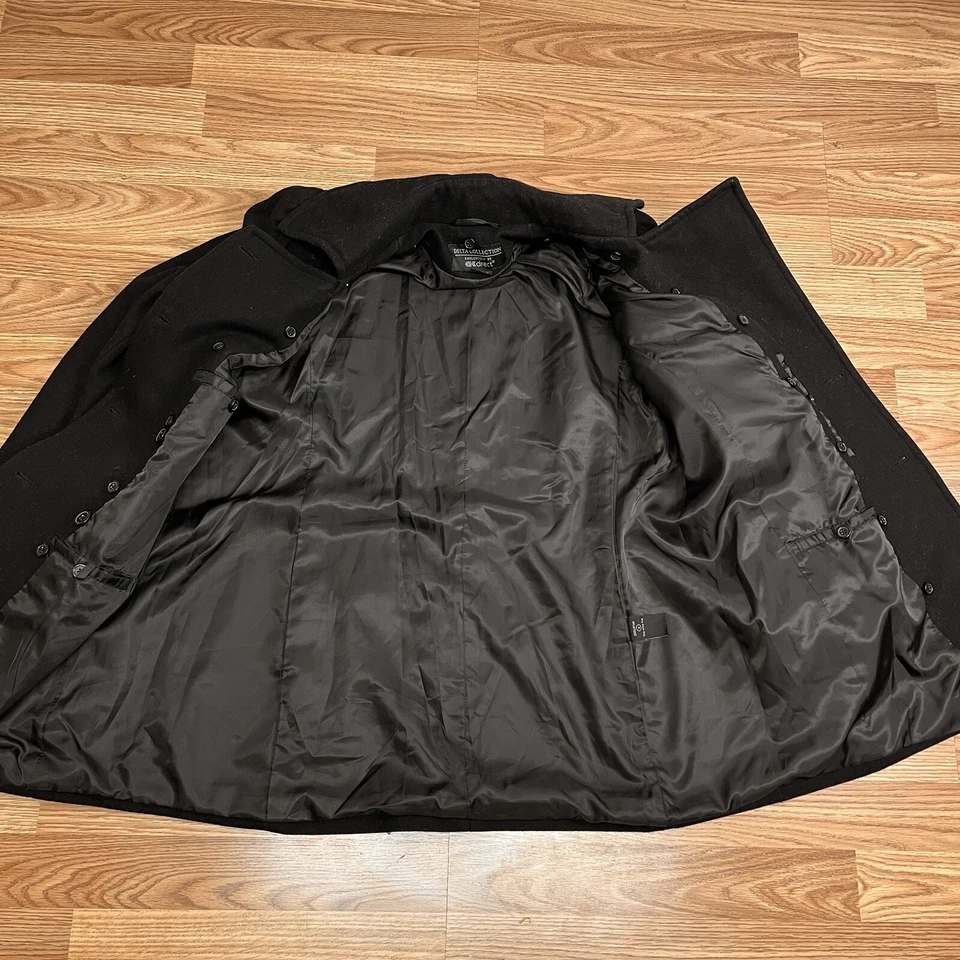 Sobretudo masculino Calvin Klein Coleman mistura de lã carvão US$ 395 P - Imagem 4 de 4