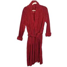 Laura Ashley Bathrobe Women OSFA Red Long Robe Women Wrap Robe Cotton Robe Women