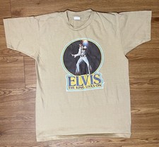 Vintage Elvis Presley The King Lives On 1970’s T-Shirt made in usa 50/50 XS / S