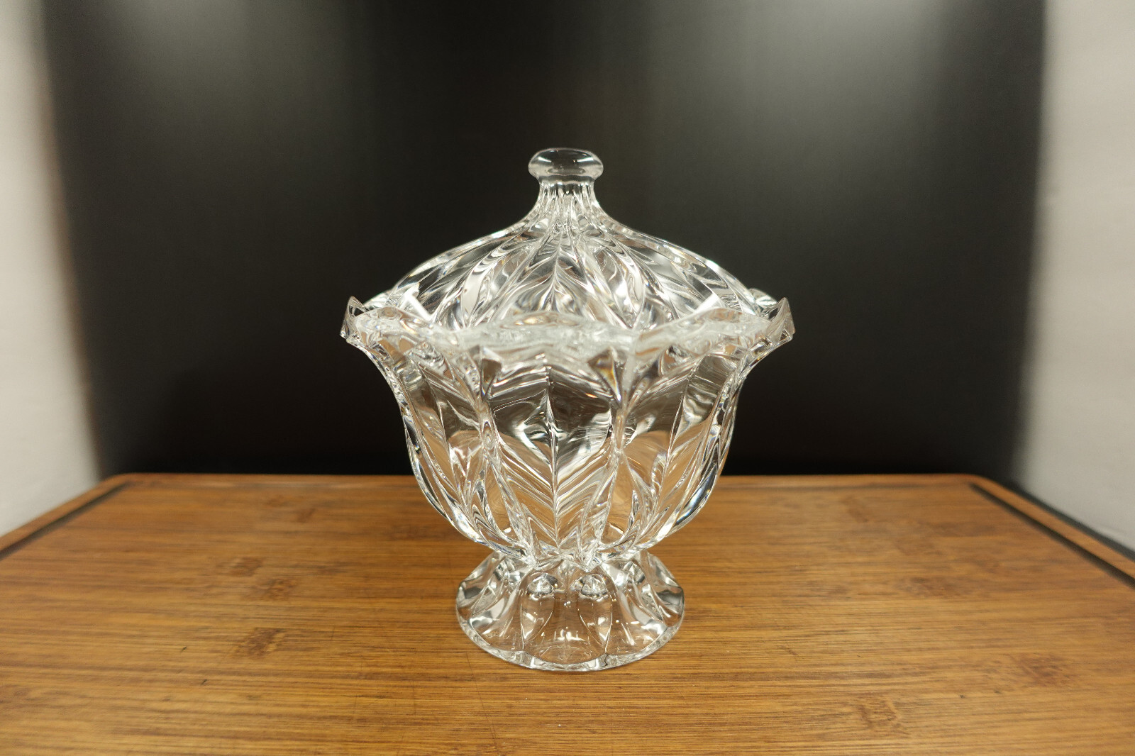Crystal Calliope Bonbonniere Candy Dish by J G Durand