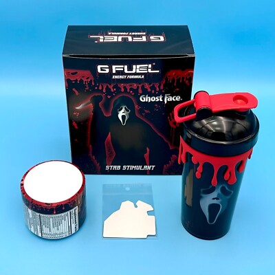 G Fuel Scream Ghost Face Stab Stimulant Hydration Collector's Box