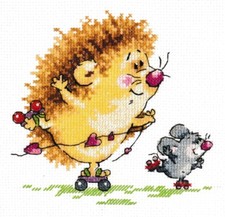 "First success" Unprinted Counted Needlework Cross Stitch Kit Magic Need 18-85