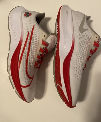 Nike Zoom Pegasus 37 Ohio State Running Shoe Sneakers 9 CZ5385-100 White Red NEW Ohio State Nike Air Zoom Pegasus 37 Athletic Shoes Men Sz 9  main image 3