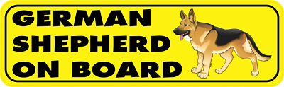 10in x 3in German Shepherd on Board Magnet Car Truck Vehicle Magnetic Sign
