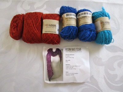 Loom Risoni Yarn- Pure Silk From Thailand, LOT OF 5+, 3 COLORS