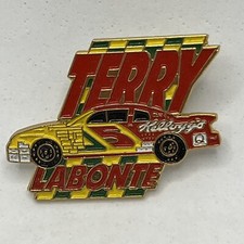 Terry Labonte Kellogg’s Corn Flakes NASCAR Race Car Enamel Lapel Hat Pin