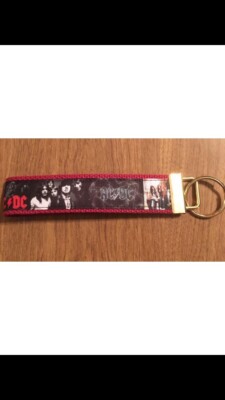 AC/DC wristlet key fob holder key chain Zipper Pull | eBay