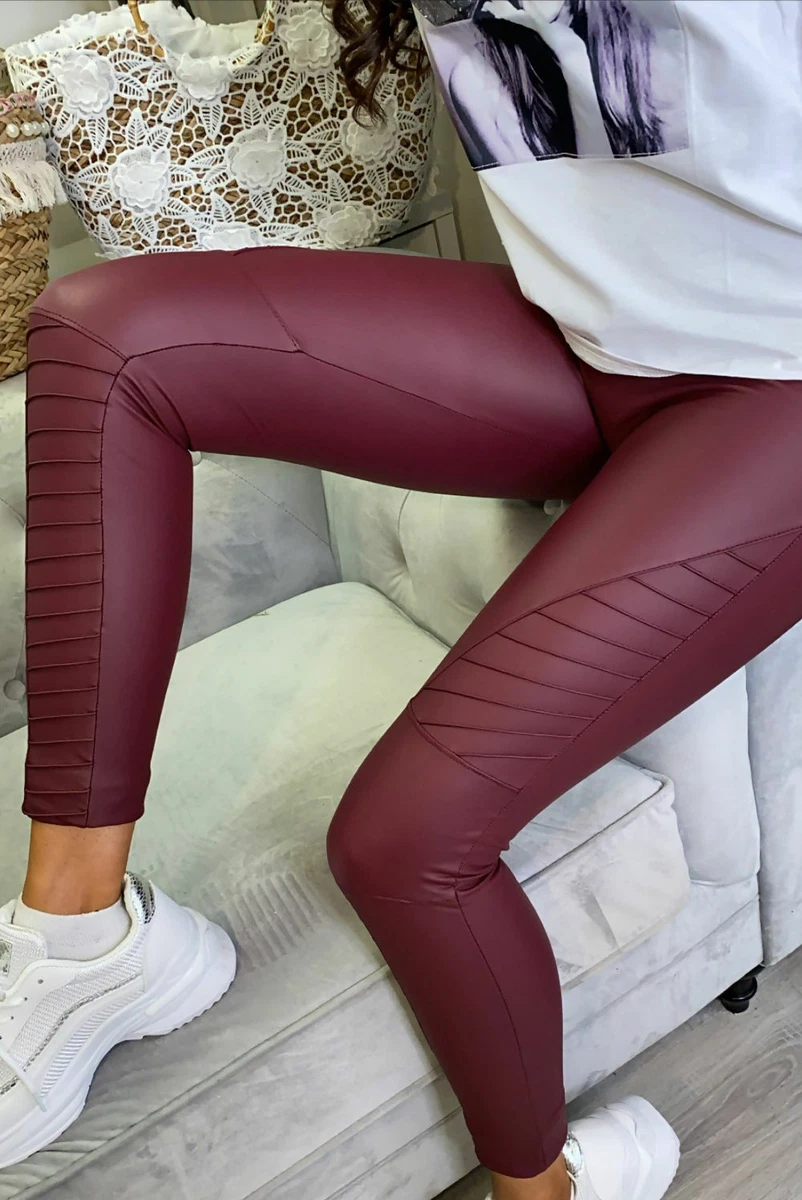 Skinny leather shop look leggings