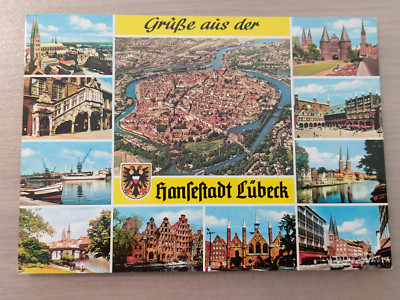 Postcard Lübeck Hanseatic city 15.10.1984 gel_11