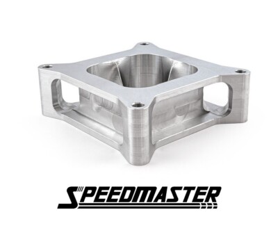 Speedmaster 2'' 4150 CNC Machined Tapered Carburetor Spacer Square Bore 4 Port