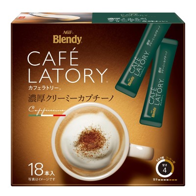 Agf Blendy Cafe Latry Stick Rich Creamy Cappuccino 18 Bottles X 3 Boxes [ No.278