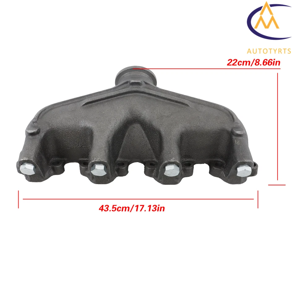 Colector de escape izquierdo o derecho con kit de juntas para Ford B600/F600/F700/LN600/LN700 Foto 4 de 4