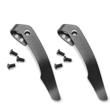 2Pcs For Cold Steel Voyager Series Folding Knife Titanium Deep Carry Pocket Clip