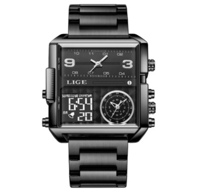 LIGE Herren Herrenuhr Luxus Quarz Wasserdicht Edelstahl Designer Armbanduhr