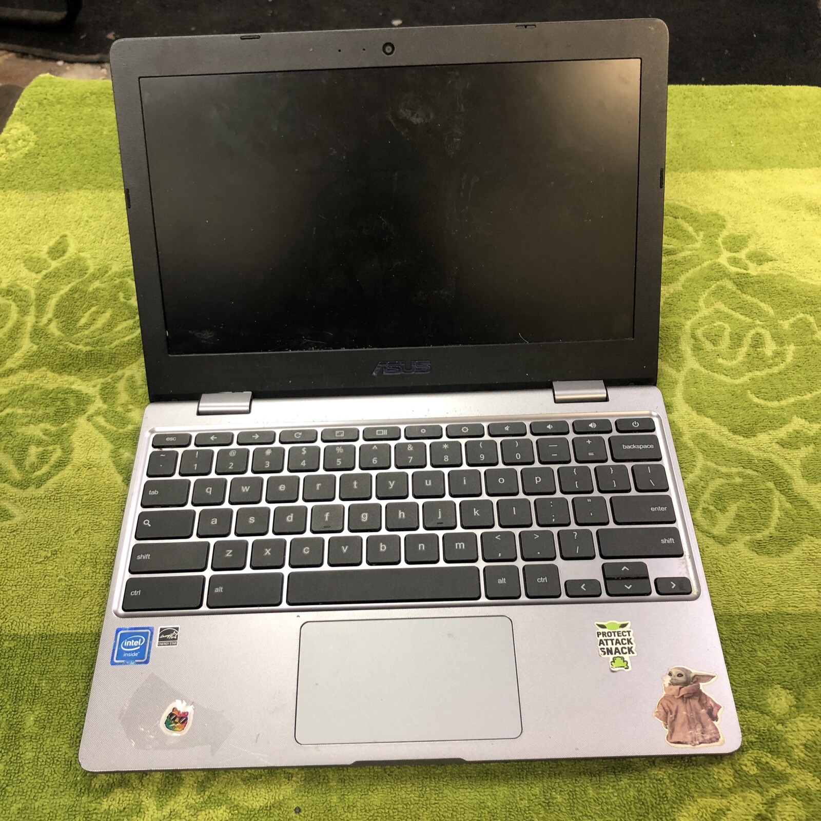 ASUS CX22NA 11.6 Chromebook Gray For Parts Or Repair  -image
