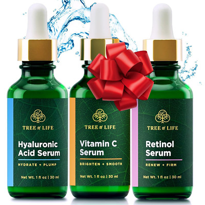 Facial Skin Care Set, Brightening, Firming, Hydrating, Dry Face