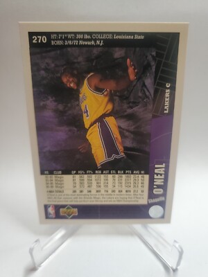 Shaquille O'Neal 1996-97 Upper Deck Los Angeles Lakers #270 | eBay