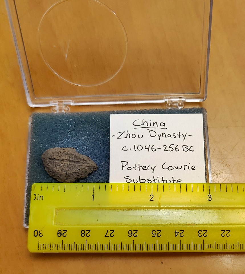 Ancient China Chinese Zhou Dynasty Pottery Cowrie Substitute Coin 1046