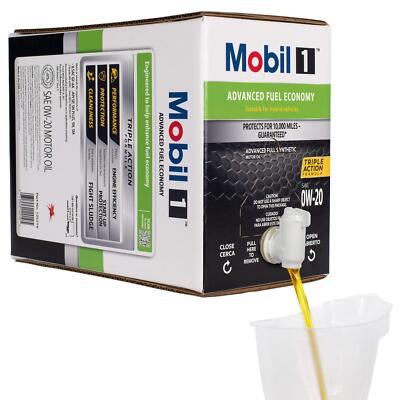 Mobil 1 Advanced Fuel Economy Full Synthetic Motor Oil 0W-20, 12