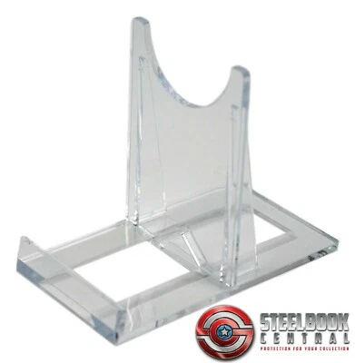 SS1 Blu-ray / DVD Steelbook Small Clear Plastic Display Stands (Pack of 3)