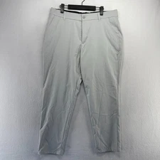 Good Good Golf Pants Men's 34 Gray Chino Khaki Performance Tech Pocket Flex