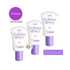 3x Deesay Daifuku Glowy Soft Skin Matt Sunscreen SPF 50PA  skin bright shiny