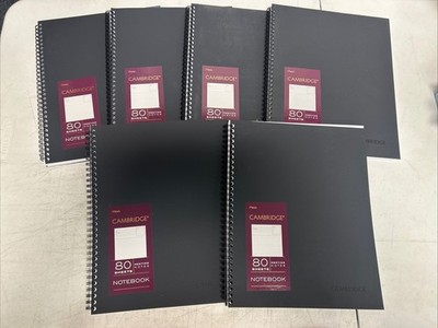 Cambridge Limited Business Notebook, Meeting Format, Legal Ruled Paper Lot Of 6