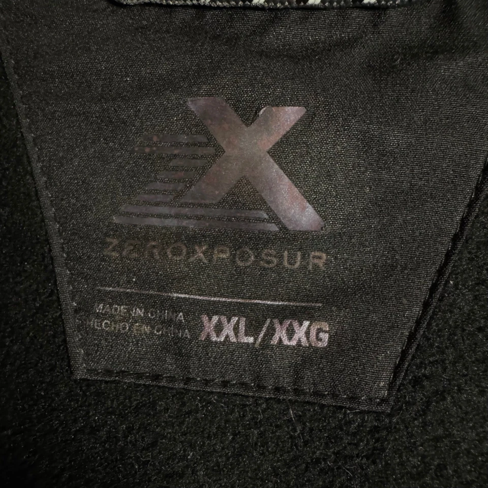 ZeroXposur XXL Mens Jacket Softshell Gray Herringbone Full Zip Pockets - Image 4 of 4