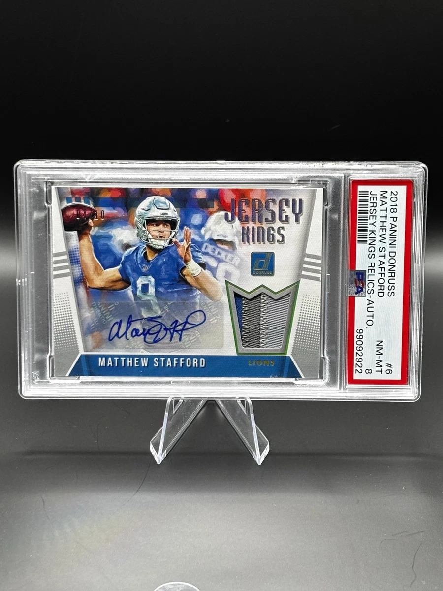 Panini Matthew Stafford Memorabilia Football Sports Trading Cards